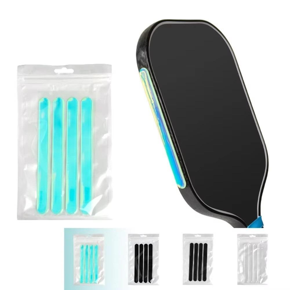4pcs Wear-Resistant Paddle Balance Sticker Pickleball Racket Weighting Strips Protect Paddle Head