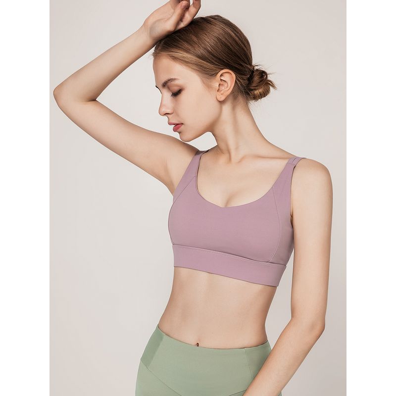 Original High-Strength Yoga Vest for Women Backless Bra Shock Absorption Push-up Running Fitness Bubble Wrap Exercise Intimates Outwear