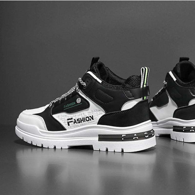 Sneakers Men Autumn Vulcanized Shoes for Male Outdoor Non-slip Soft Sole Walking Shoes Autumn High Top Breathable Ankle Boots