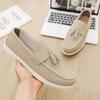 Fashion Formal Man Loafers Leisure Walk Tassel Moccasins Italian Breathable Slip on Male Dress Shoes Handmade PU Leather Men Casual Shoe
