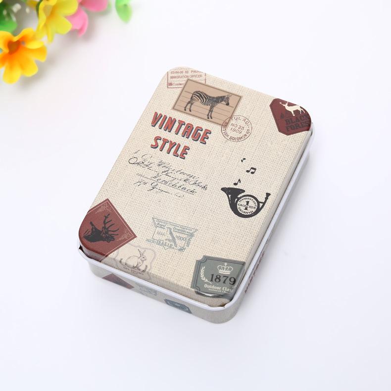 Creative Cartoon Mini Card and Hairpin Storage Tin Box