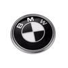 New Front Hood Emblem For BMW Race track black white Logo 81mm+Rear Badge 74mm+Wheel Hub Cap 68mm+56mm Steering Wheel Stick