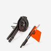 Ice Fishing Rod Tip-Up Compact Metal Poles Orange Flags Angler Tackles Accessory Portable ABS Winter Outdoor Fishing Tools