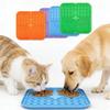 Haustier-Leck-Silikonmatte Langsam-Futterer Hundefutterteller Bade-Ablenkung Saugnapf Trainingsfutterer Zubehör für Hunde