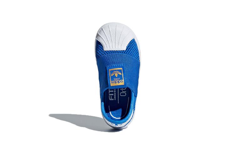 adidas Originals Slip Resistant Low Top Toddler Shoes Blue White Infant And Toddler DB0921