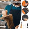 DIY Leather Sewing Awl Kit Waxed Thread Hand Sewing Tools Leather Craft Edge Stitching Belt Strips Shoemaker Canvas Repair Tools
