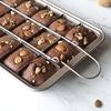Brownie non-stick cake plate mold square baking tray bread baking tool thickened solid bottom Brownie Pan