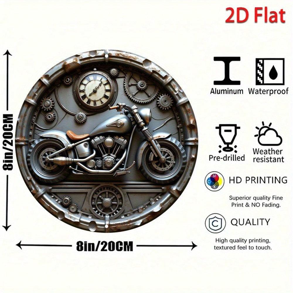 Flat 2D Metal Sign Hanging Decorative Wall Art Home Plaque Tin Sign Retro