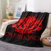 1PC Overload Print Flannel Blanket, High Quality Comfortable for All Seasons, Home Decor, Warmth and Comfort, Perfect for Christmas Gifts