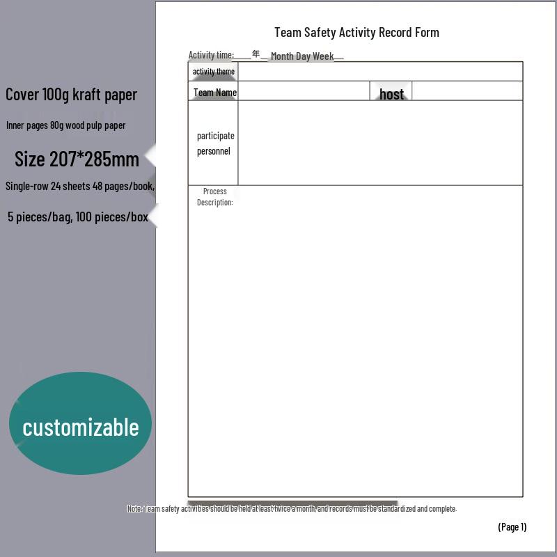 Customizable Equipment Maintenance & Operation Logbook for Workshop Machines