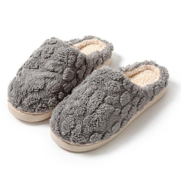 Women's Thick-soled Anti-slip and Warm Cotton Shoes, Couple's Home Silent Slippers