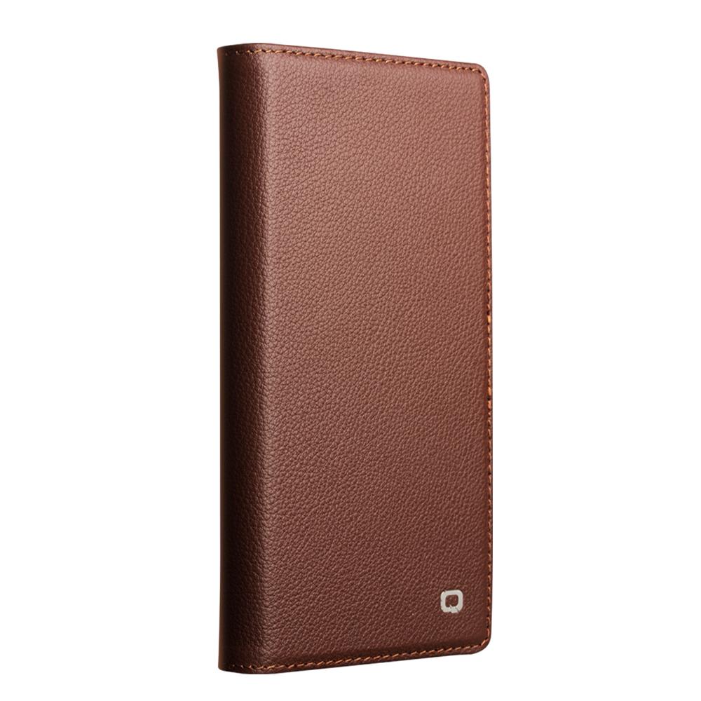 QIALINO For iPhone 17 Pro Max Case Compatible with MagSafe Detachable Genuine Cow Leather Wallet Phone Cover