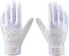 ZETT Baseball Batting Training for for High School White BG12103HS Gloves, Model, Hitting, Students, (1100), Medium,