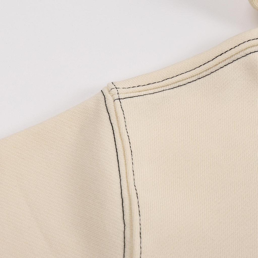 AMI 2025 Autumn and Winter New Letter Embroidery High-quality Cotton Men Hooded Sweatshirt