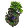 Tabletop Fountain Rockery, Small Waterfall Water Fountains Indoor with Water Pump Atomizer for Home Office Bedroom Desk Decor