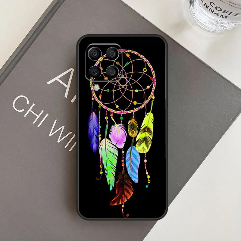 Retro Feather Dreamcatcher Case For Samsung Galaxy M15 M35 M55 M56 M36 M16 M06 M31 M13 M33 M53 M12 M32 M52 M14 M34 M54