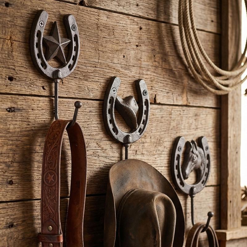 Entryway Wall Key Holder Hook In Metal for Daily Carry Items, Horseshoe Hook for Hallway or Room Entry Daily Use