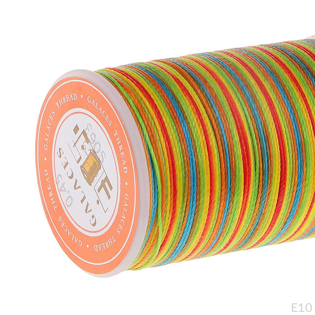 0,45mm Sewing Thread Leather Waxed Flat For Shoes Luggage,