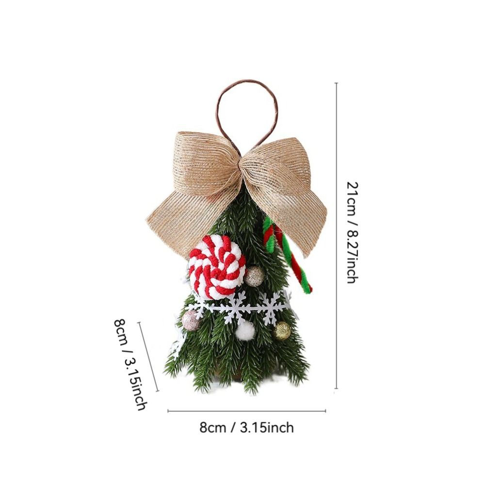 New Mini Christmas Tree Scene Setup Santa Claus Christmas Tree PE DIY Desktop Ornament Home Decoration