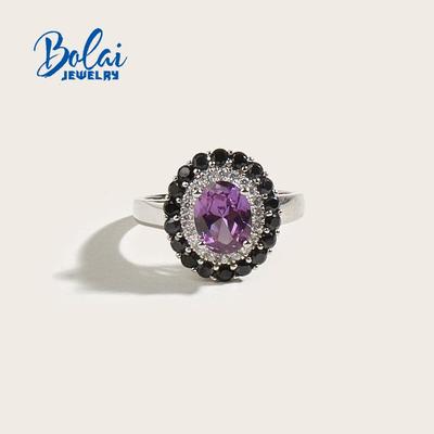925 mincovní stříbro elegantní prsten s vytvořeným alexandrovým kamenem pro změnu barvy jemné šperky pro ženy manželka maminka pěkný dárek k narozeninám