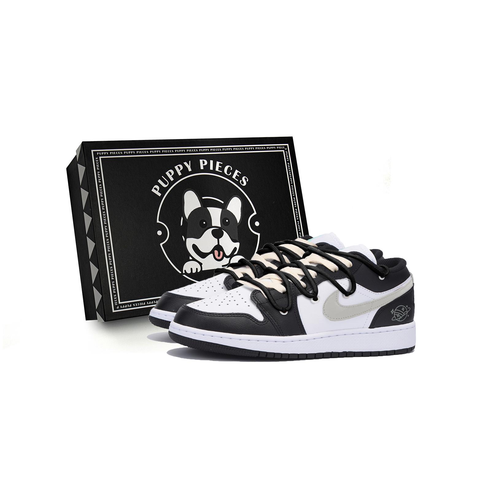 

Jordan Air Jordan 1 Abrasion Resistant Slip Resistant Low top Vintage Basketball Shoes Men s Black Gray 553558-131(Team85-S-BOX-A) 44