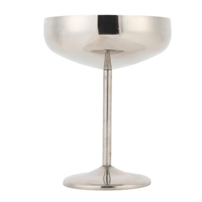 304 Stainless Steel Cocktail Glass 300ml Cold Insulation Shatterproof Metal Wine Cup for Snack