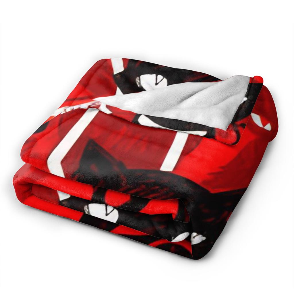 Cartoon E-Emily the Strange Fleece Throw Blanket Cats Blanket for Bed Car Super Warm Quilt,