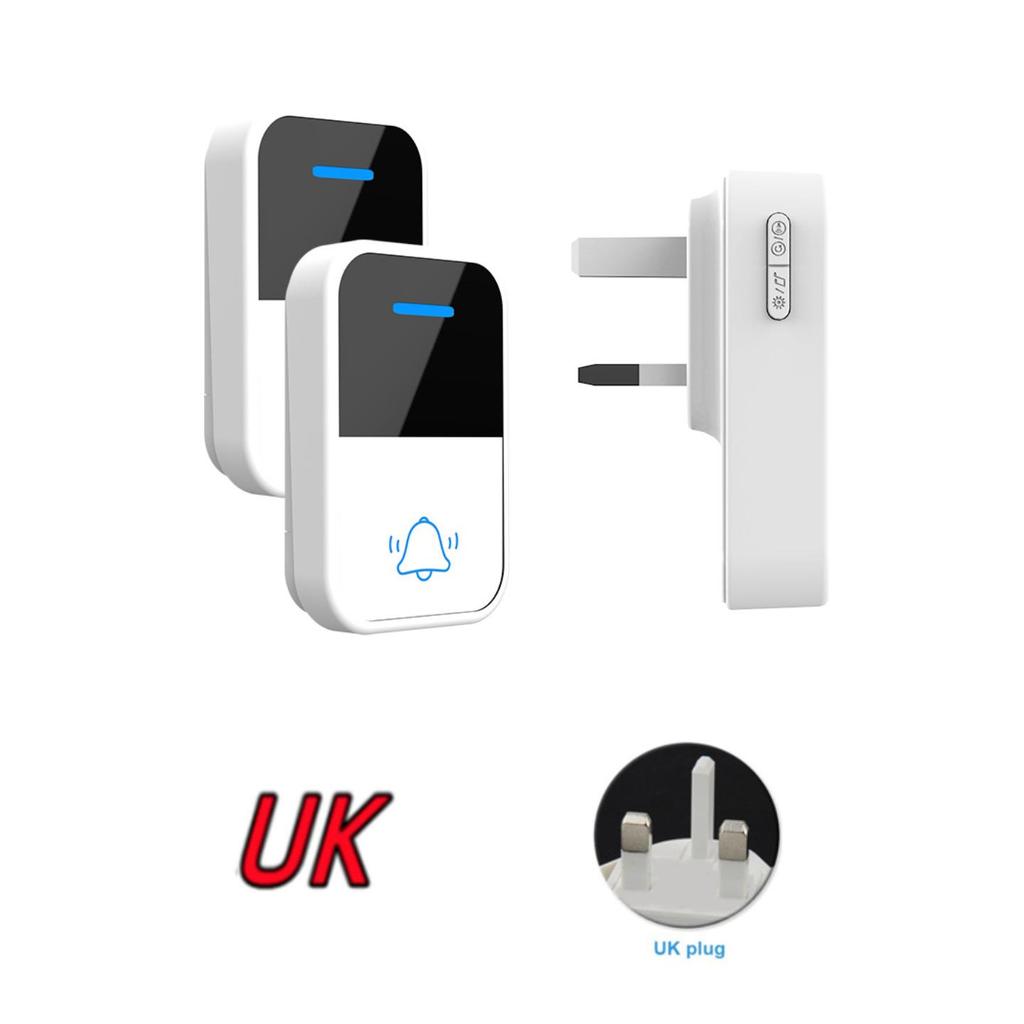 Wireless Waterproof Battery-Free Doorbell - US/EU Standard, One-to-Two Unit