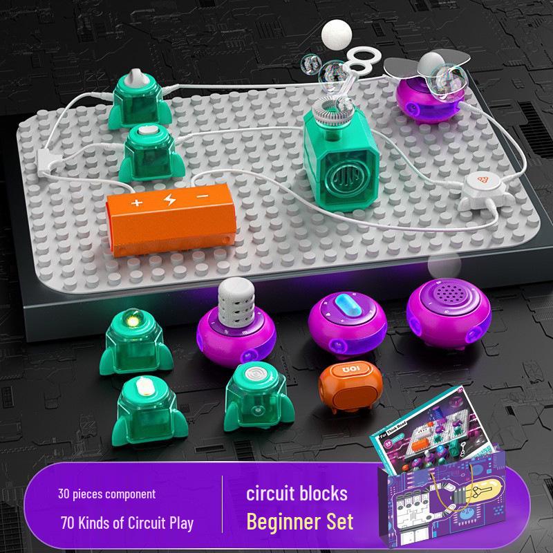 Circuit Building Blocks Toy for Boys Ages 8-12 - Perfect Birthday or Children s Day Gift