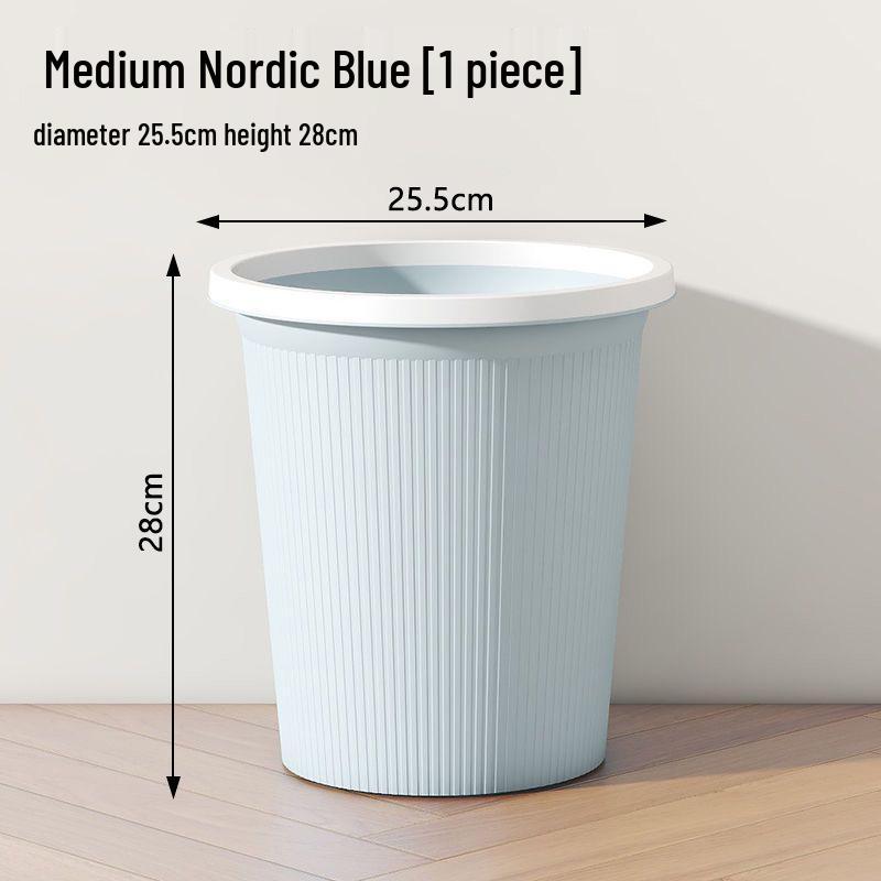 Nordic Style Corner Storage Trash Can - Lidless, Multifunctional, Press Ring Type