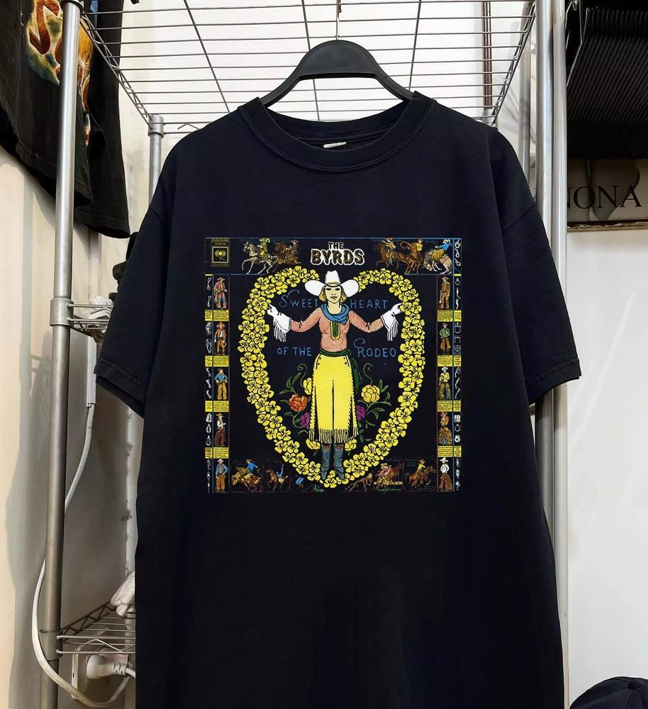 The Byrds Band Sweetheart of the Rodeo T Shirt Full Size S-5XL Unisex T-Shirt XL