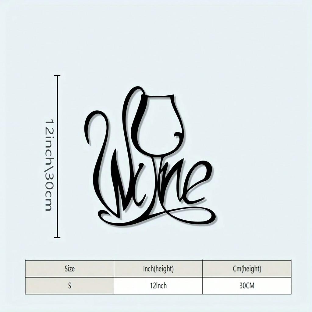 Wine Theme Metal Wall Sculpture Heavy Duty Iron Art Black Grape Design Wine Lover Gift Home Bar Decor