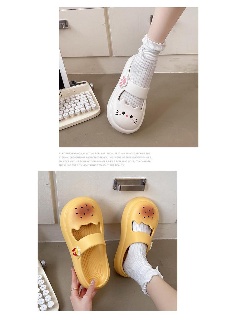Women’s 2025 Summer Mary Jane Sandals: Non-Slip Kitten Heel, Thick Sole, Closed Toe Outdoor Slippers