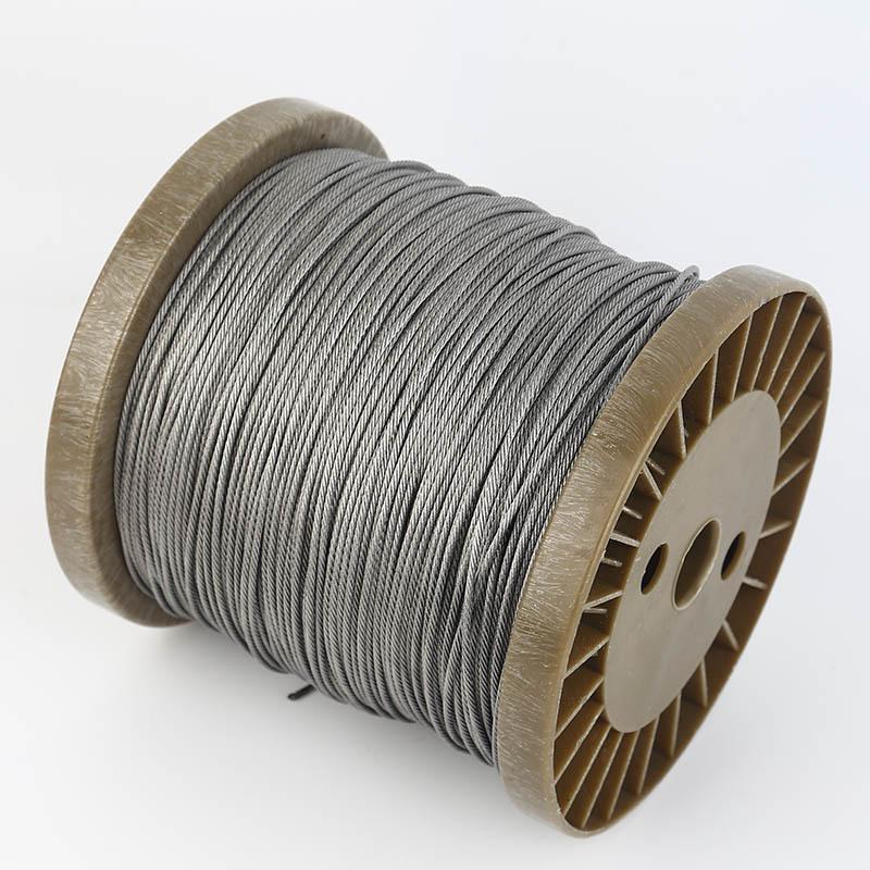 0.1-2MM Marine Grade 316 Single Stainless Steel Wire Rod Tiny Soft or Rigid Stroke Line Fishing Banding Clothesline