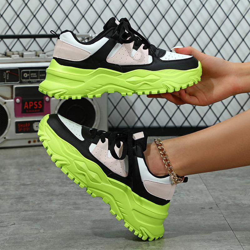 Women Chunky Casual Sneakers Breathable Wedge Platform Trainers Fashion Walking Shoes Size 35-45 Everyday Comfort