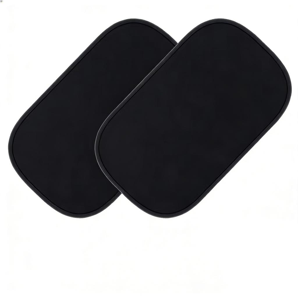 MOBIDEA  2PCS Car Electrostatic Sunshade UV Protector Self Adhesive Car Side Window Mesh Sun Visor Summer Protection Film 50x30
