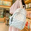 Nylon Students Backpack Fashion Shoulder Bag High Quality Floral School Bag  Girls