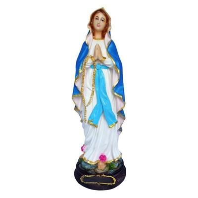 New  1 Feet Lourdh Mary Showpiece Idol Catholic Wall Decorative Christian Statues Figurine Home Decor Craft House Warming for Living Room