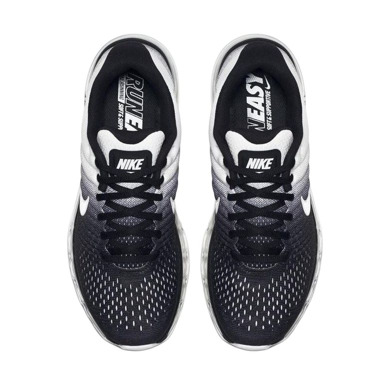 Nike Air Max 2017 Pohodlná Měkká Tkanina Nízký Svršek Běžecké Boty Unisex Teniska Černá 849560-010