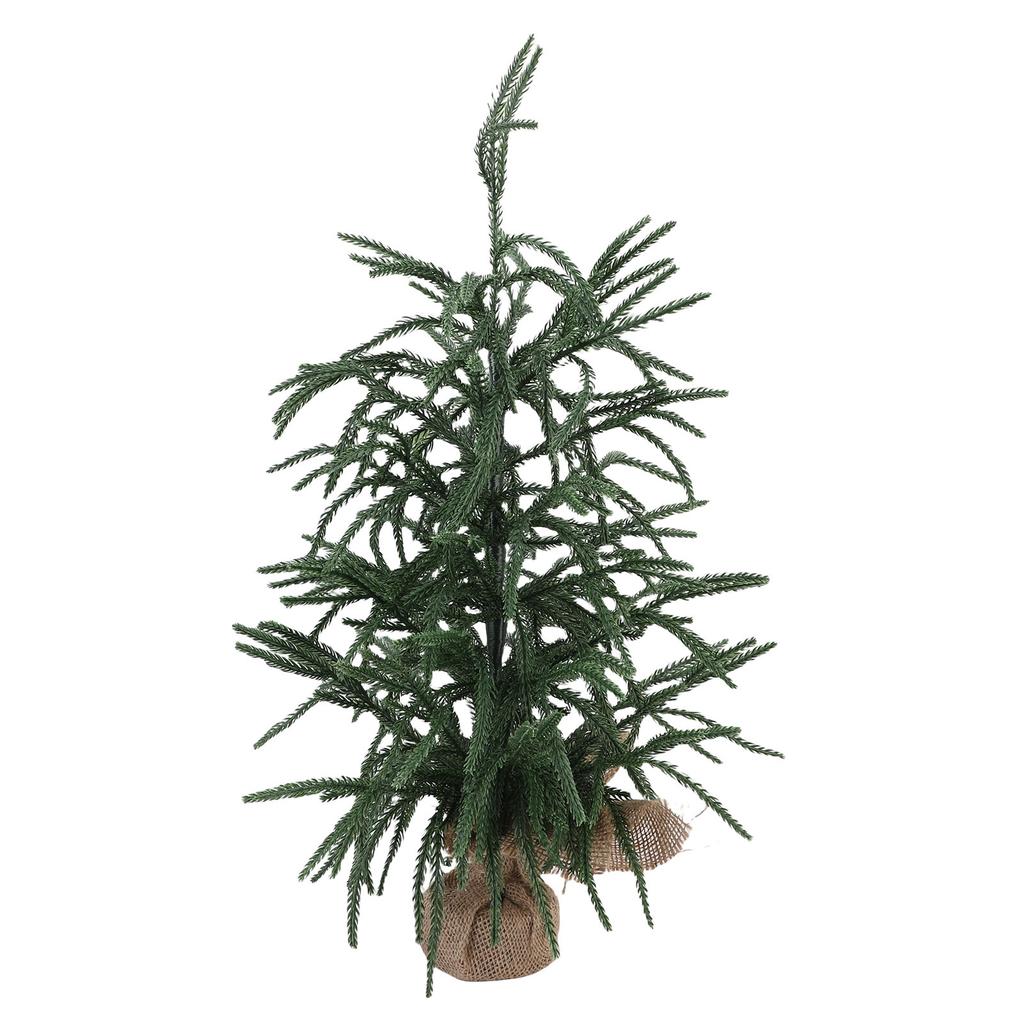Konstgjord julgran PET Grön Mini julgran Bordsdekoration för Hem Semester Inomhus Matsalsbord Dekor 60cm