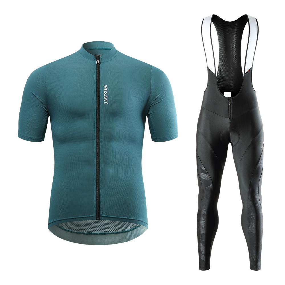 

Комплекты для велоспорта WOSAWE MTB Велосипедные брюки из джерси с короткими рукавами и гелевой подкладкой M