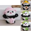 Entzückende Mini Plüsch Panda Schlüsselanhänger Puppe Kuscheliges Stofftier Anhänger