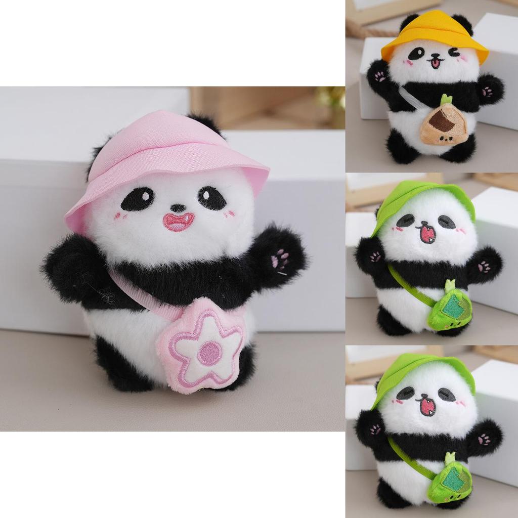 Entzückende Mini Plüsch Panda Schlüsselanhänger Puppe Kuscheliges Stofftier Anhänger