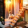 Living Room Ceiling Lamp Furniture Doll House Miniature Pretend Play Accessories Life Scene Role Play Hobby Collection