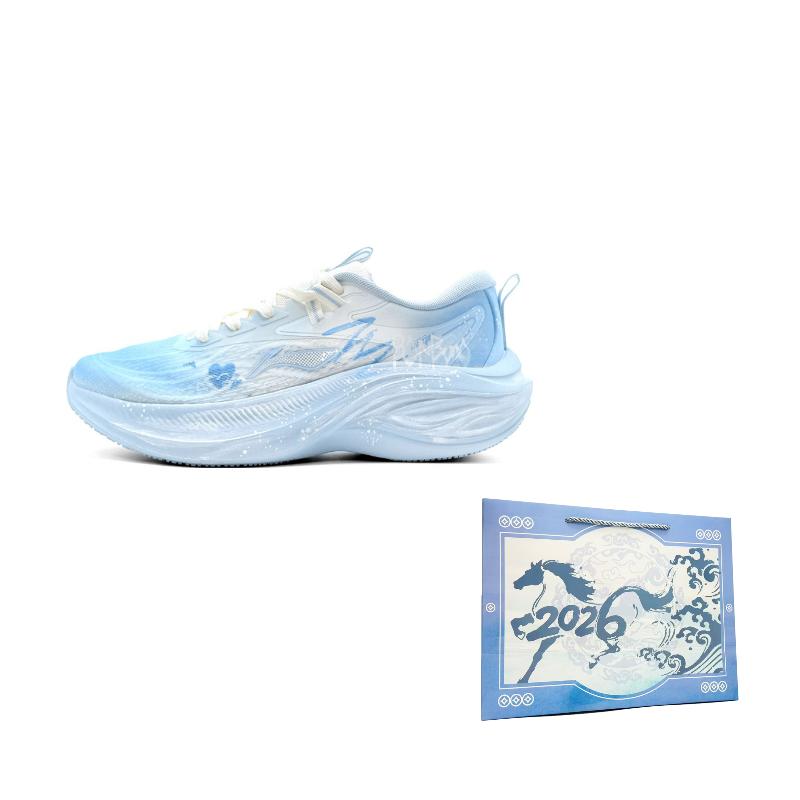 Li Ning Ride Waves Низкие Повседневные Для Физических Испытаний Медицинского Осмотра Беговые Кроссовки Женские Синие Новые ARSV018-1(Tean1745) 36