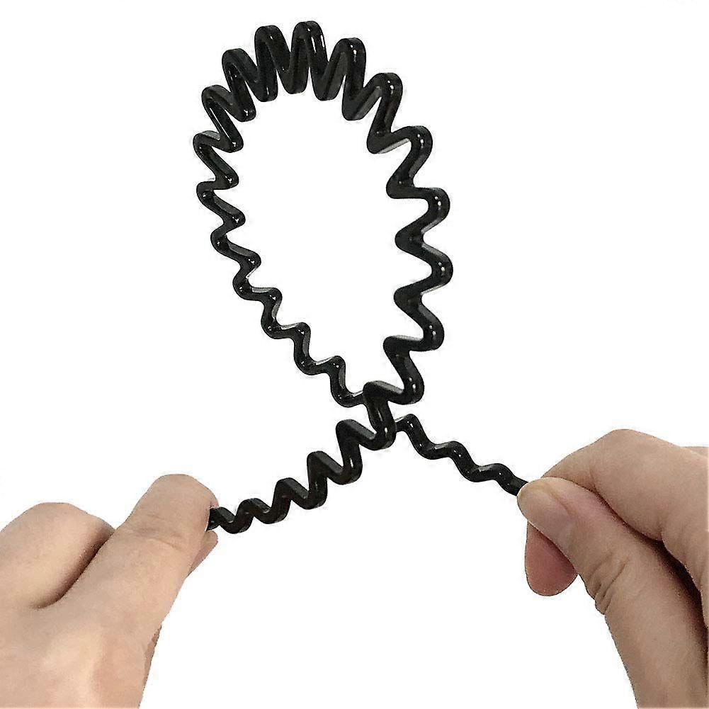Wavy Headbands Plastic Skinny Thin Non-Slip Flexible Hair Bands Simple Hoops Hair Accessor
