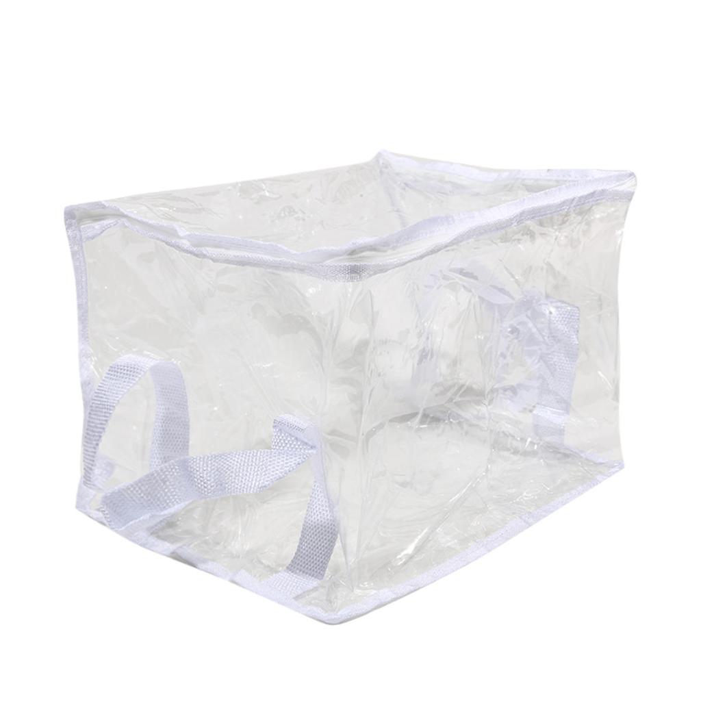 Multifunctionele Opbergtas voor Speelgoedpoppen Huishouden Grote Capaciteit Draagbaar Waterdicht Boek Sorteer Organizer PVC Opvouwbare Transparante Mand