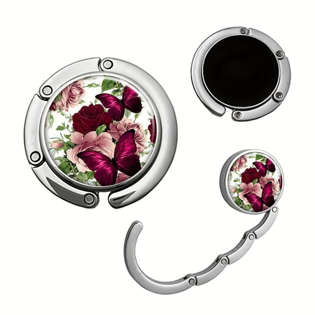 Portable Flower Butterfly Table Hook for Handbags & Outings
