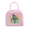 Skull Reading Books Print Lunch Bag Men and Women Vintage Style Graphics Thermal Handbags Thickened Insulation Lunch Box Bag