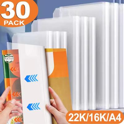 22k/16k/a4 Transparente Wasserdichte Plastikhülle für Bücher Notizbuchschutz Buchumschlag Für Schule Büro Notizbuchverpackungsmaterial